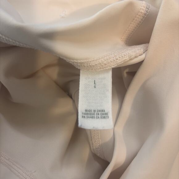 Aerie Offline Real Me Size Large Blush Pale Pink Leggings Mesh Cut Out Pockets - Picture 7 of 11